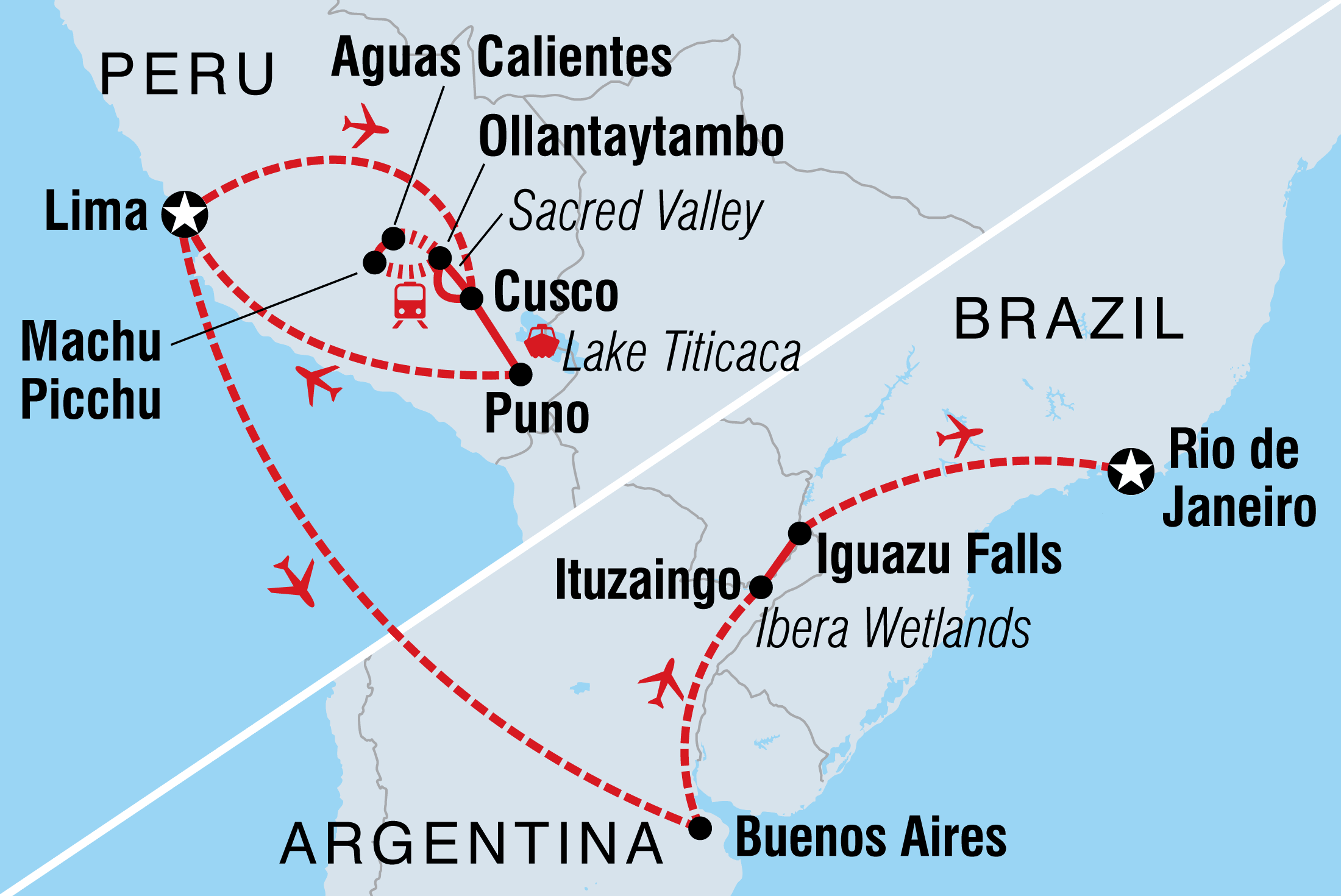 Explore Peru, Argentina & Brazil