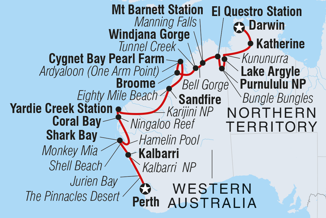 Perth to Darwin Overland