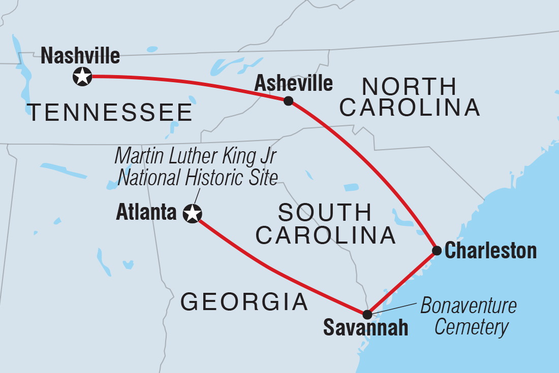 Georgia History Trail to Nashville