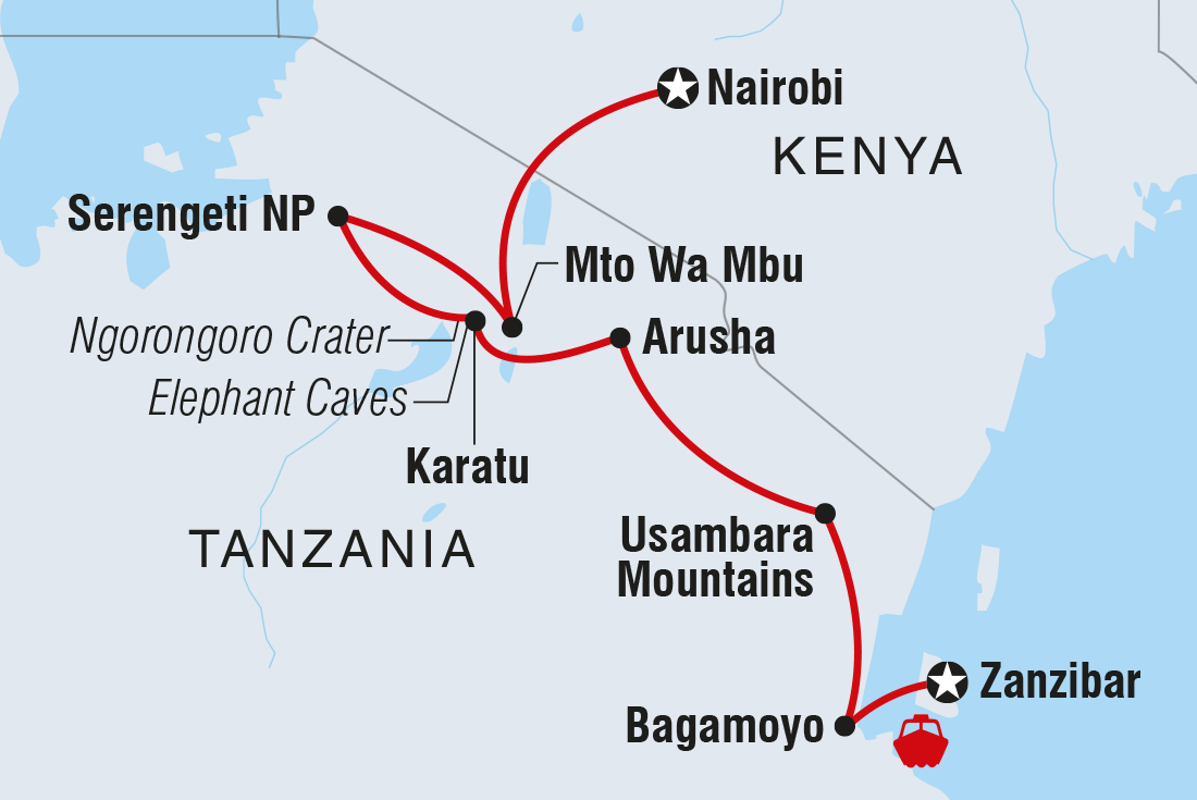 Zanzibar to Nairobi