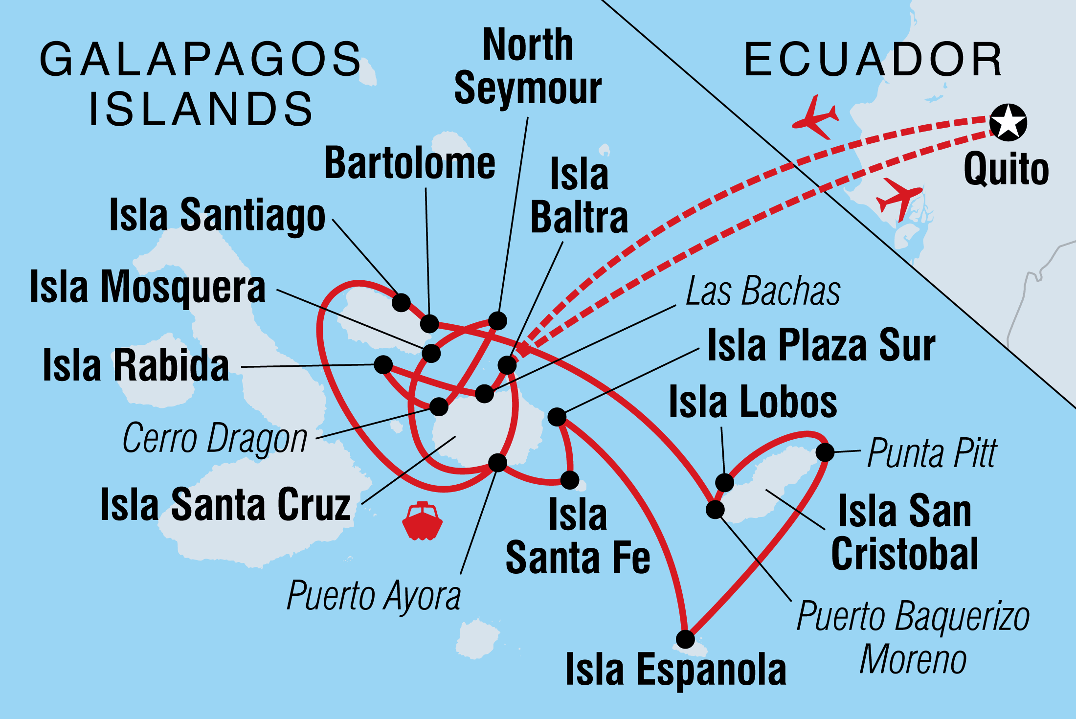 Galapagos Voyager: Central Islands (Grand Queen Beatriz)