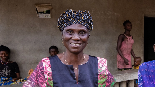 A portrait of Chief Kadie in Sierra Leone
